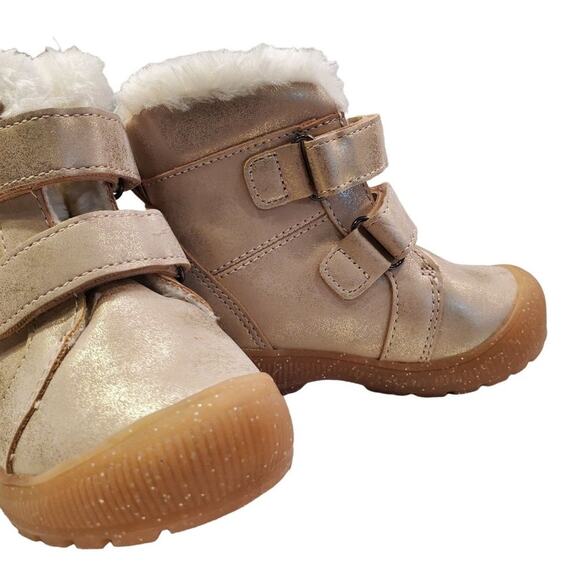 Girls Pink Snow Boots Pink Eli Toddler Boots Childrens Boots Size 6 Pink Glitter - Picture 9 of 11